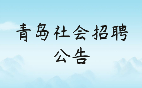 青岛社会招聘公告