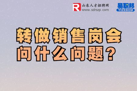 转做销售岗会问什么问题